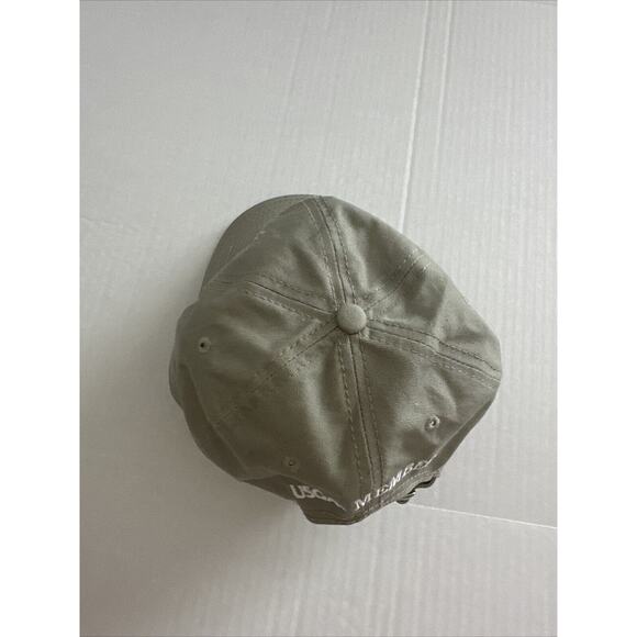 Us Open 2013 Merion Strap Back Hat Cap USGA Member Khaki Embroidered preowned - Picture 3 of 6